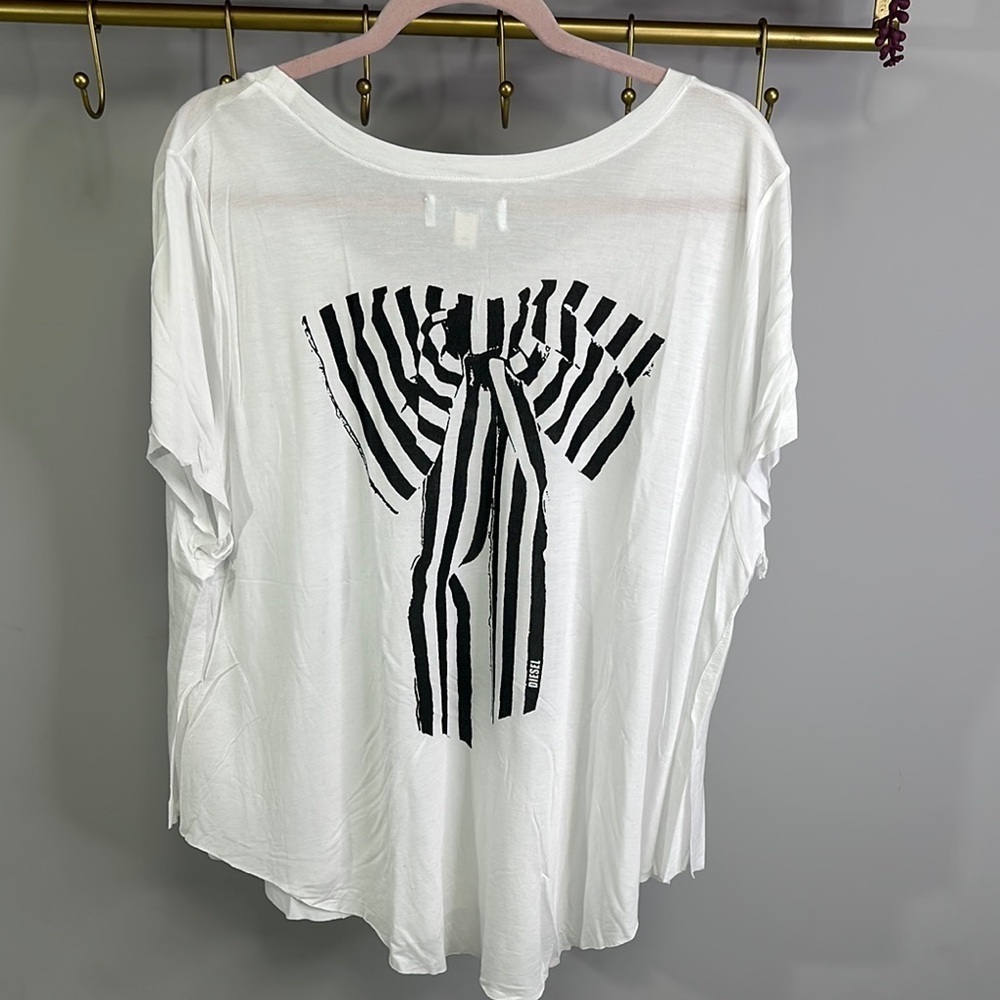 Diesel Women's Top with Bow graphic design